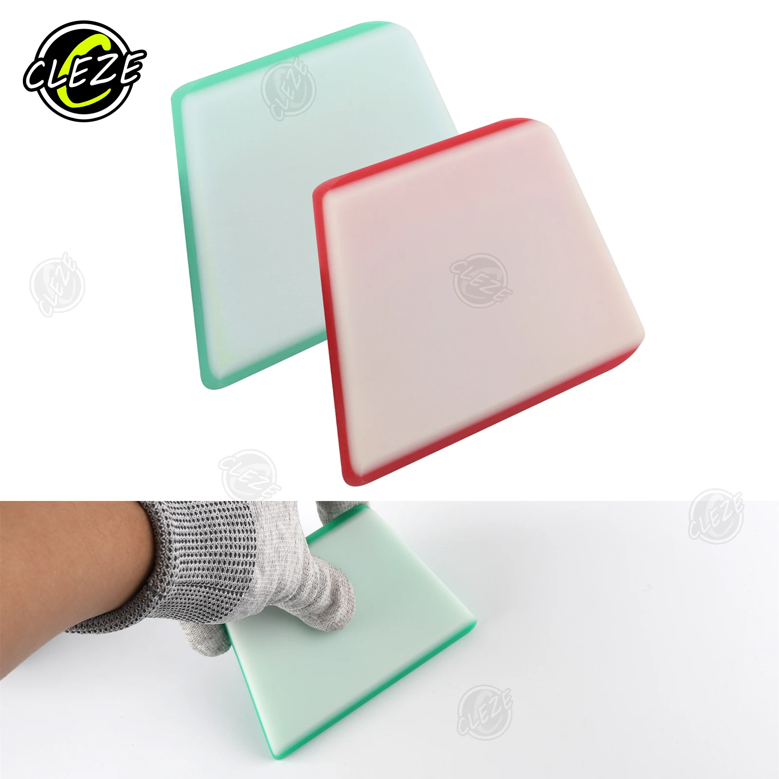 

CLEZE Window Film Tint Tools 3 Layer PPF Squeegee Soft Silicone Rubber TPU For Car Wrap Vinyl Install
