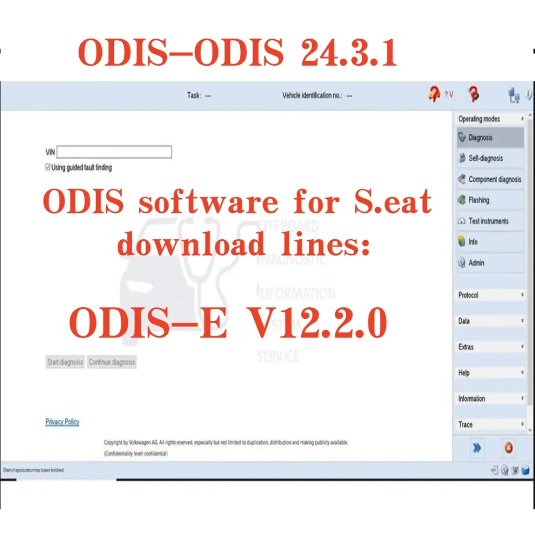 

Новейшее программное обеспечение ODIS-E V12.2.0 2023, онлайн-инженерная прошивка Flashdaten ECU, флэш-файлы данных для VW, AUDI, SEAT, SKODA