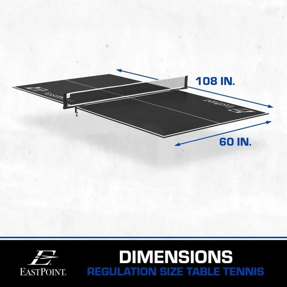Décoration de table de ping-pong pliable à installation rapide, assemblage zéro nécessaire, portable pour n'importe quel espace, amusant pour les jeux de fête pour adultes et adolescents.