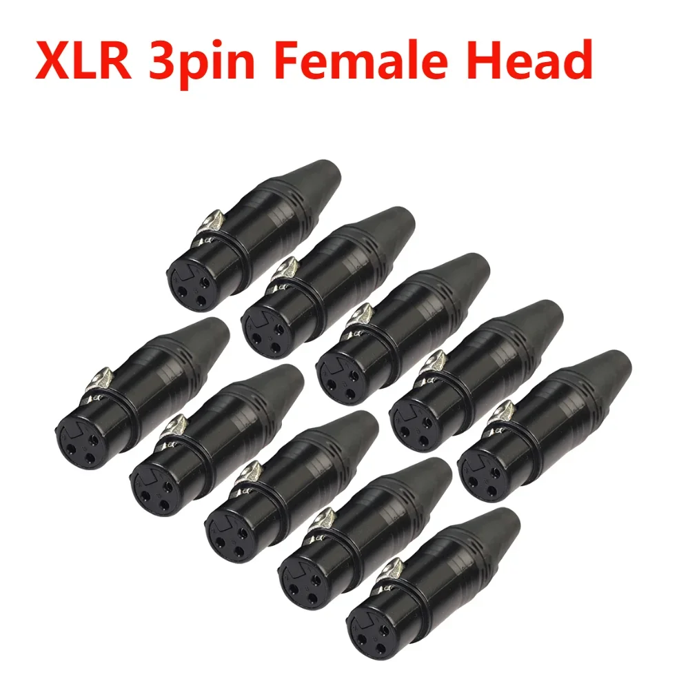 10-50 Stuks DIY Microfoon XLR 3Pin Man Vrouw Plug Connector Kabel Soldeer Plug MIC Adapter voor Luidspreker transmissie Oortelefoon
