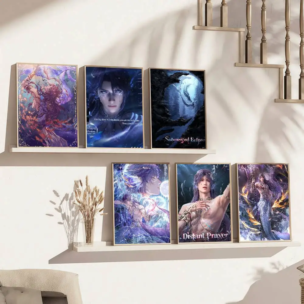Game Love and Deepspace Rafayel Poster, selbstklebende Dekoration, Schlafzimmer, Zuhause, Wandaufkleber, Drucke, Gemälde, Wohnzimmer, Büro