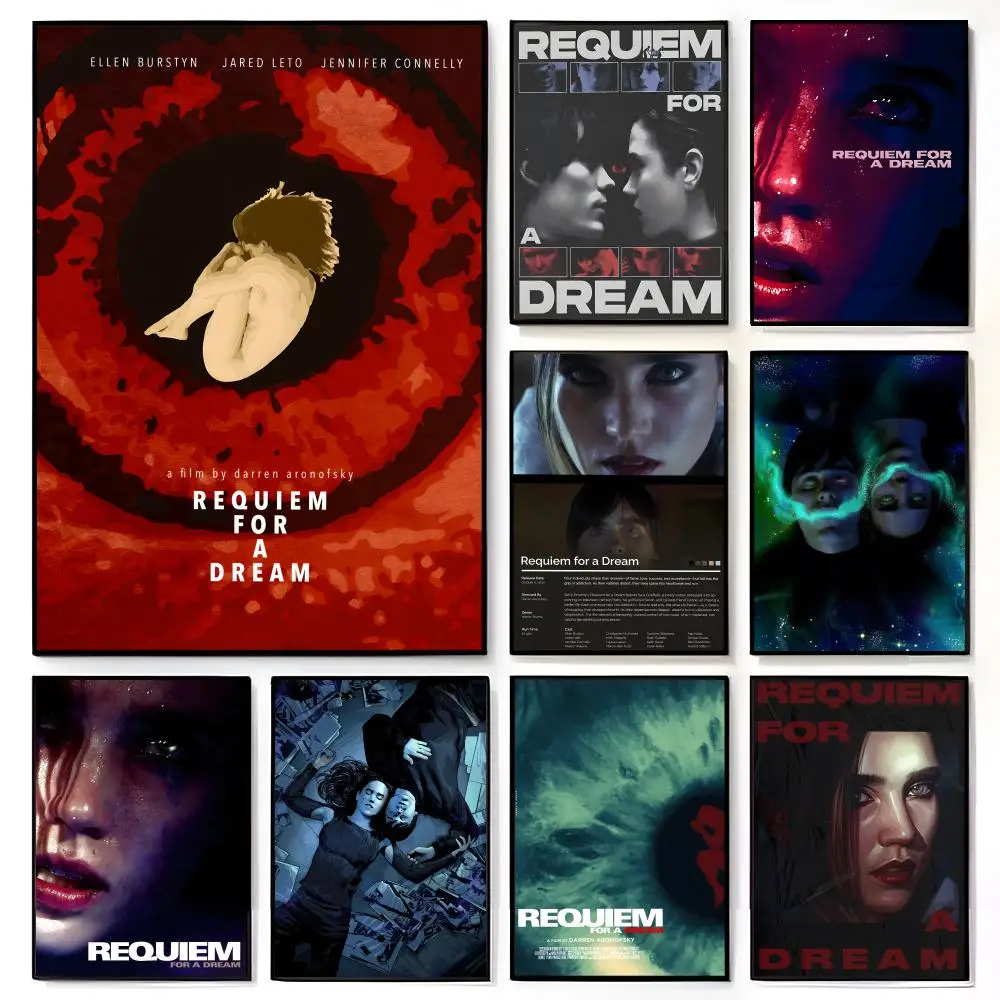 movie dark R-Requiem for a D-Dream Poster American Film Mural Home Childrens Room Wall Decor Print