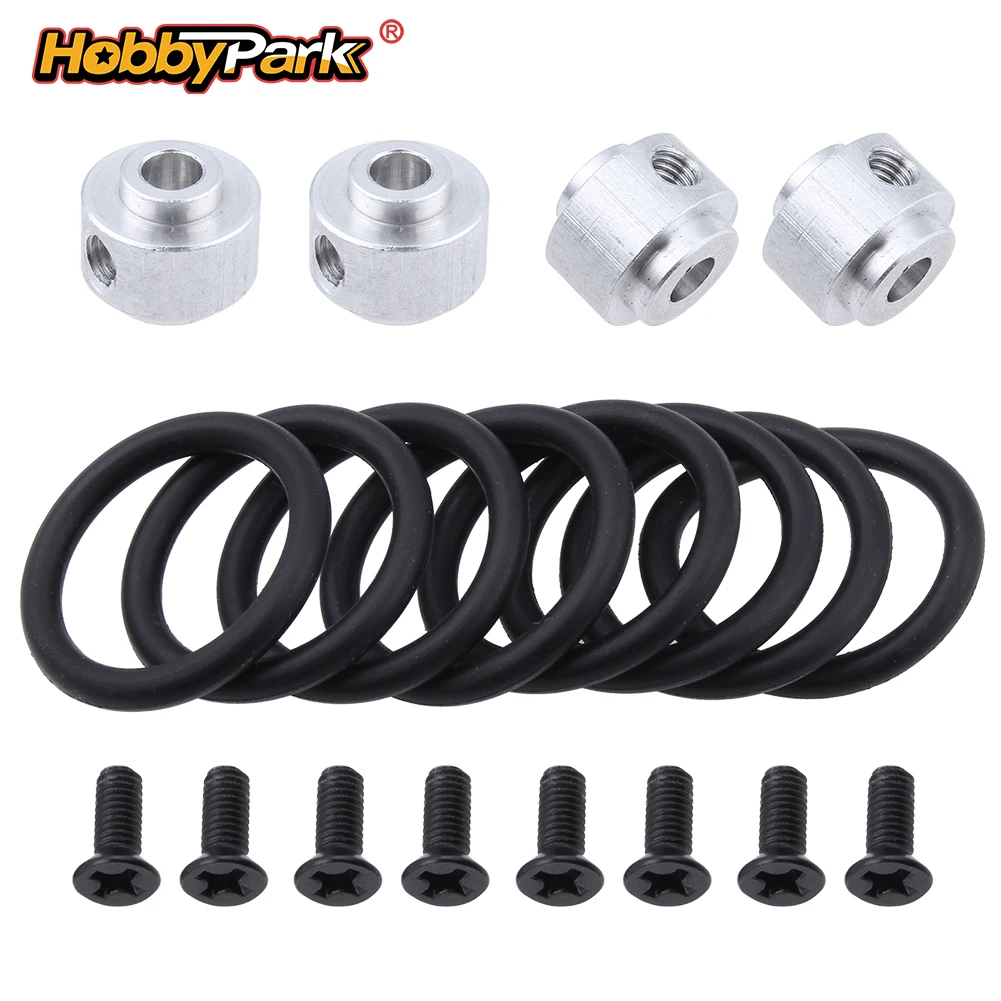 HobbyPark RC Airplane Prop Saver 3.17mm Kit with Screws Rubber O-Rings for Brushless Motor Shaft Replacement Parts 4pcs