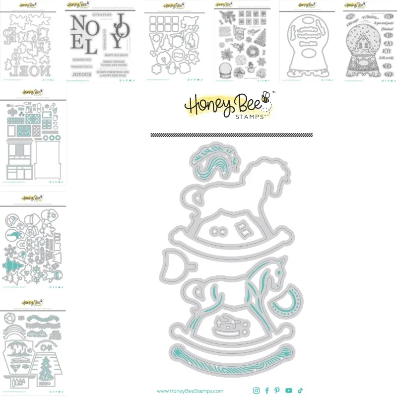Old Fashioned Rocking Horse Cutting Dies Scrapbook Diary Decoration Stencil Embossing Template DIY Greeting Card Handmade 2026