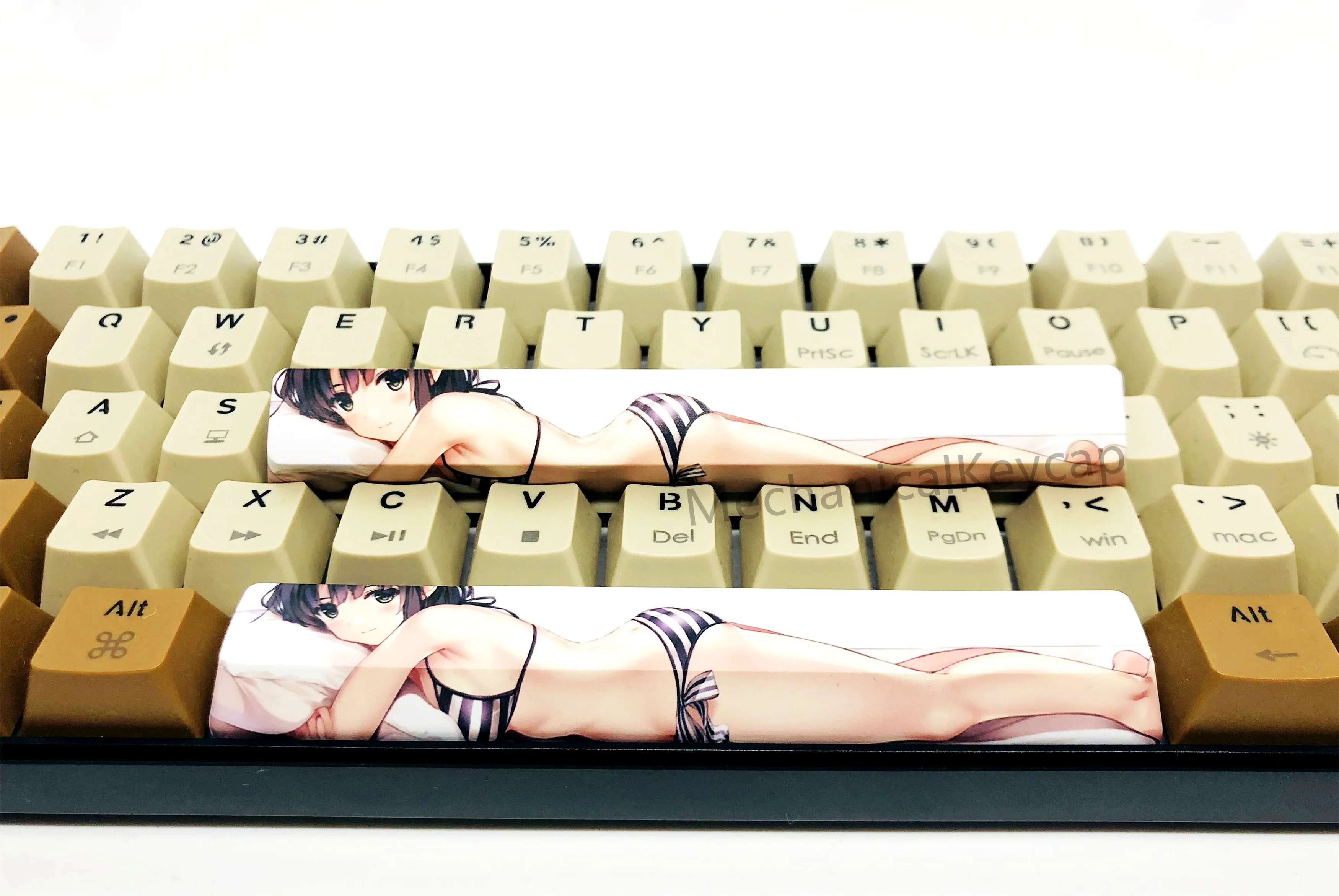 6.5x 6.25x sexy menina biquíni dye-sub barra de espaço keycap para cereja corsair mx teclado de jogos mecânicos