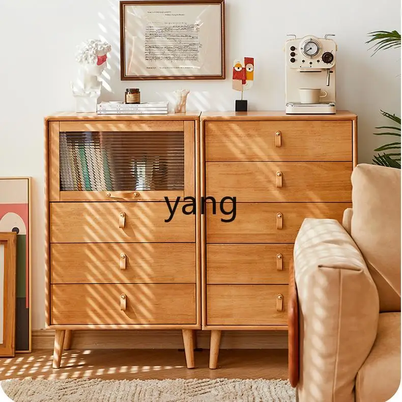 CCL all solid wood chest storage cabinet master bedroom locker living room side cabinet kitchen side cabinet