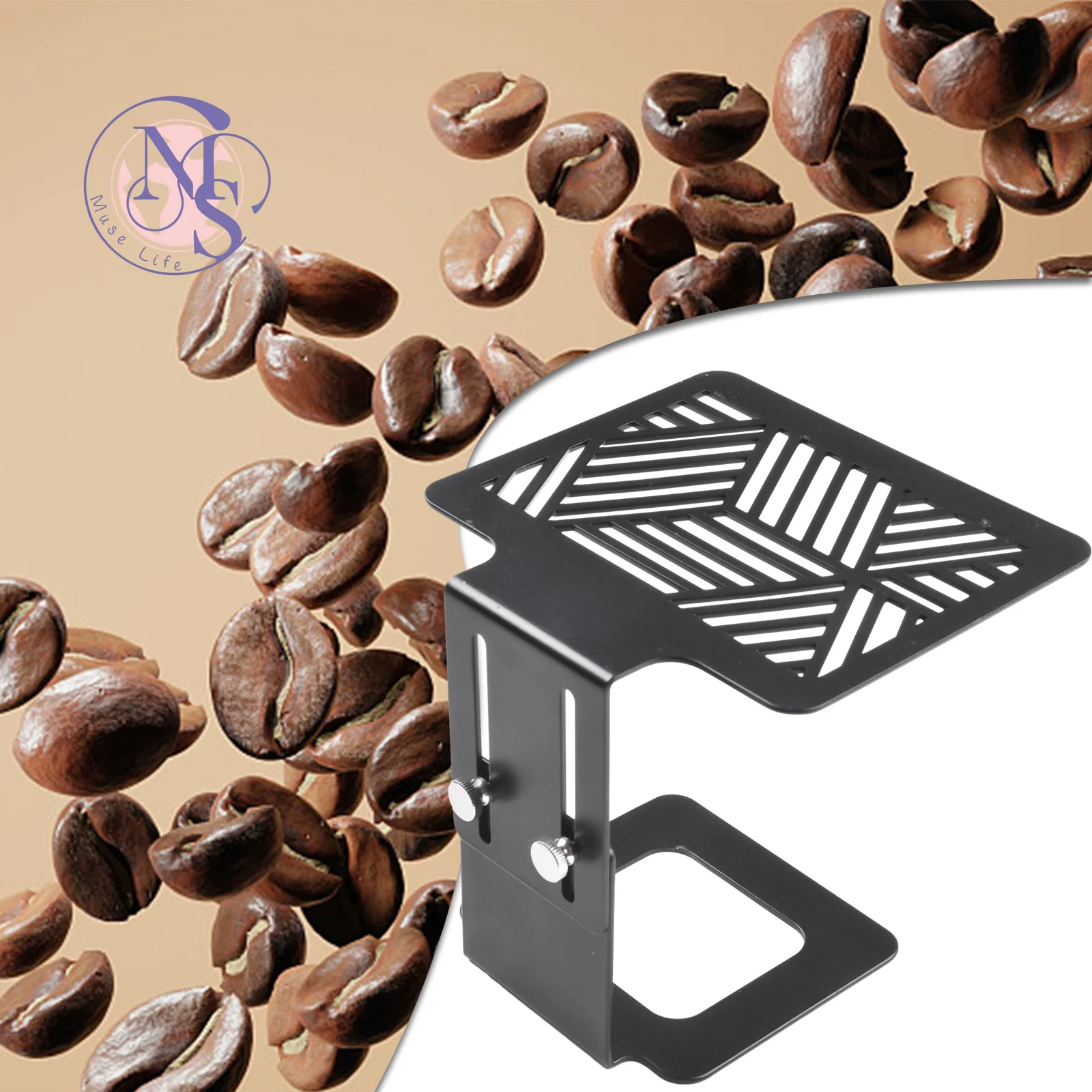 Coffee Weighing Rack Stainless Steel Electronic Scale Elevated Rack Adjustable Coffee Machine Waterproof Extraction Rack