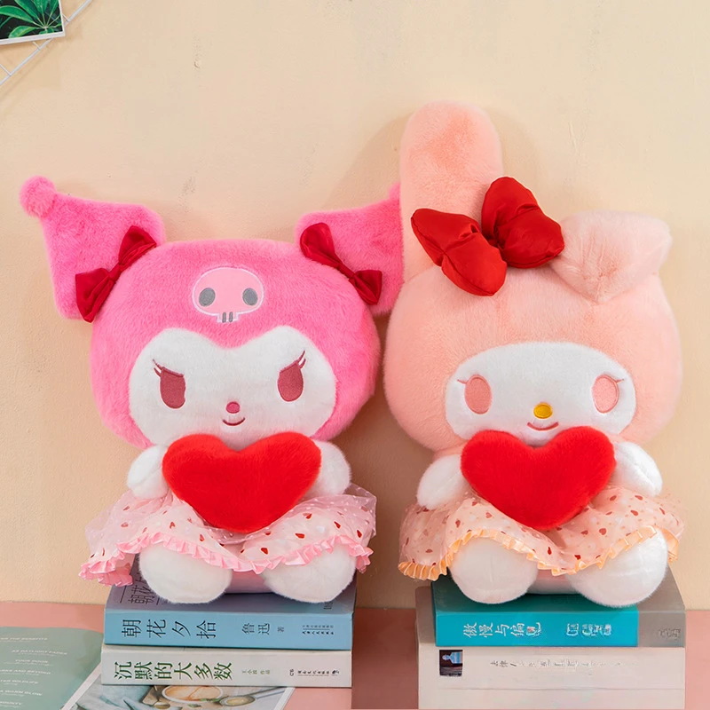 

20 см Sanrio игрушки аниме плюшевые красные сердца Куроми моя мелодия мультфильм кавайные куклы мягкие милые игрушки украшения подарки на Рождество и день рождения