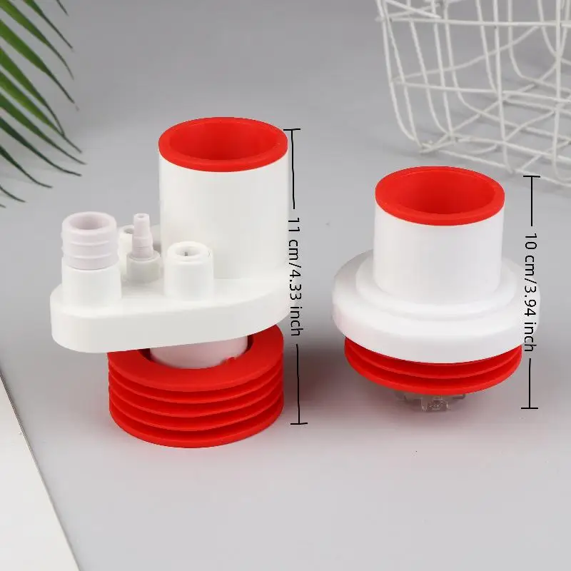 Universal 5 In 1 Sealing Ring Sink Drain Pipe Adapter Anti Odor Multifunctional Kitchen Basin Sewer Branch