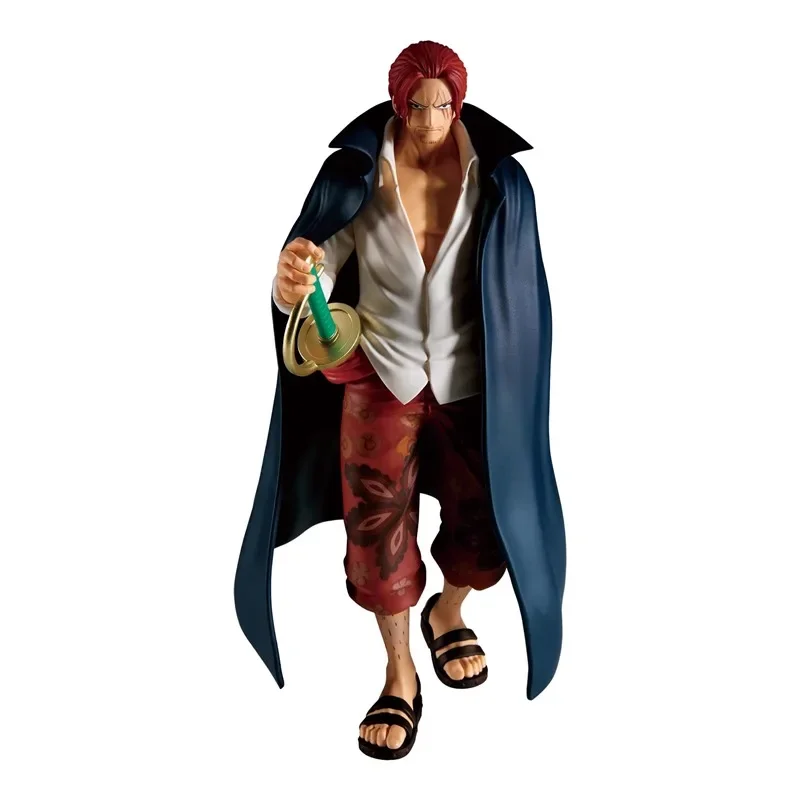 Bandai Original Banpresto Anime One Piece THE Set Sail Shanks PVC Action Figure Model Collection Toys birthday christmas gift