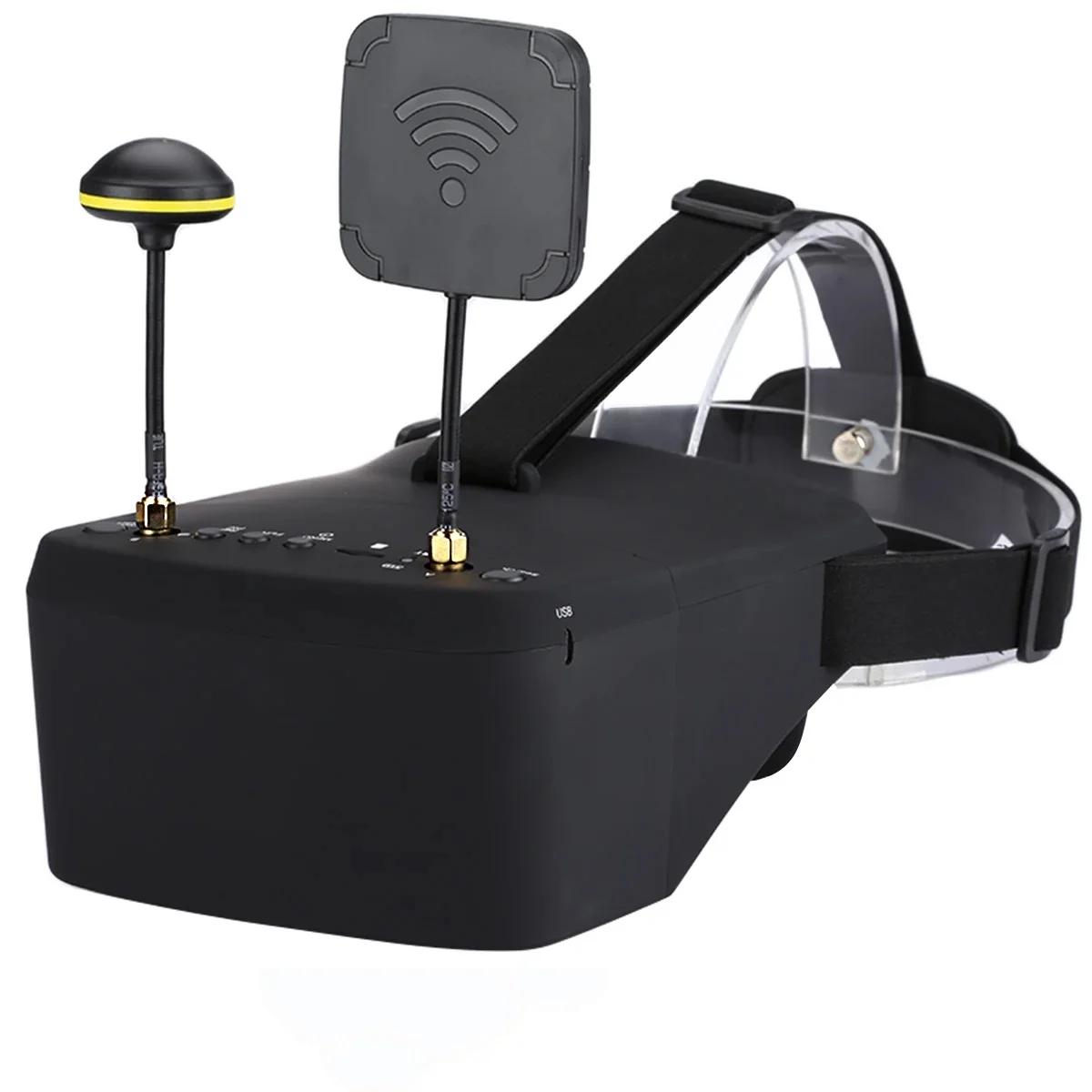 نظارات FPV مع بطارية لطراز الطائرة بدون طيار بتحكم عن بعد ، سماعة رأس فيديو ، تنوع تسجيل فيديو عالي الدقة ، EV800D ، G ، 40CH ، 5 "، 800x480