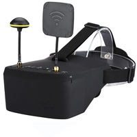 EV800D 5.8G 40CH 5 Inch 800*480 Video Headset HD DVR Diversity FPV Goggles With Battery For RC Model RC FPV Drone