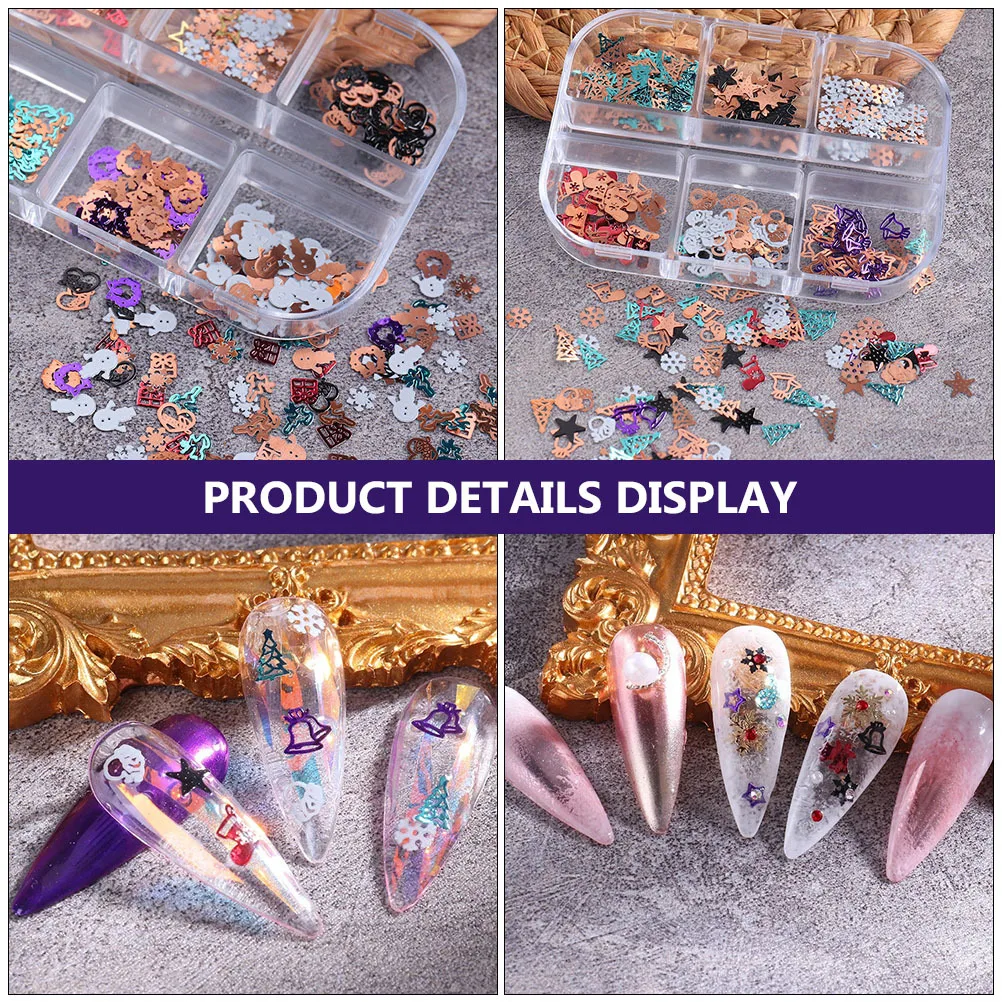 2 caixas criativas decalques de unhas de natal fácil aplicar adesivo de manicure para reunião de família diy suprimentos de arte de unhas feminino ornamento de beleza