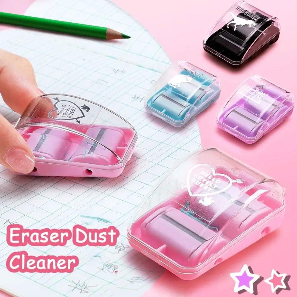 Office Supplies Manual Mini With Cute Eraser Desktop Vacuum Cleaner Desktop Sweeper Eraser Dust Cleaner Eraser Crumb Collectors