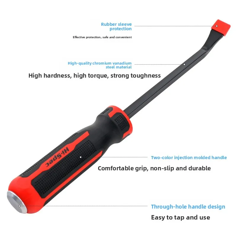 

8/12/18/24 Inch Mini Pry Bar Screwdriver Set, Wear-Resistant Car Panel Clip Remover & Fastener Puller Hand Tools