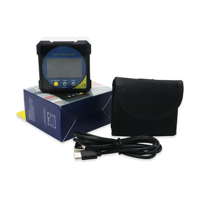 SHANHR 2-side Laser Digital Electronic Level And Angle Gauge  With 4-sides Magnet Rechargeable Battery