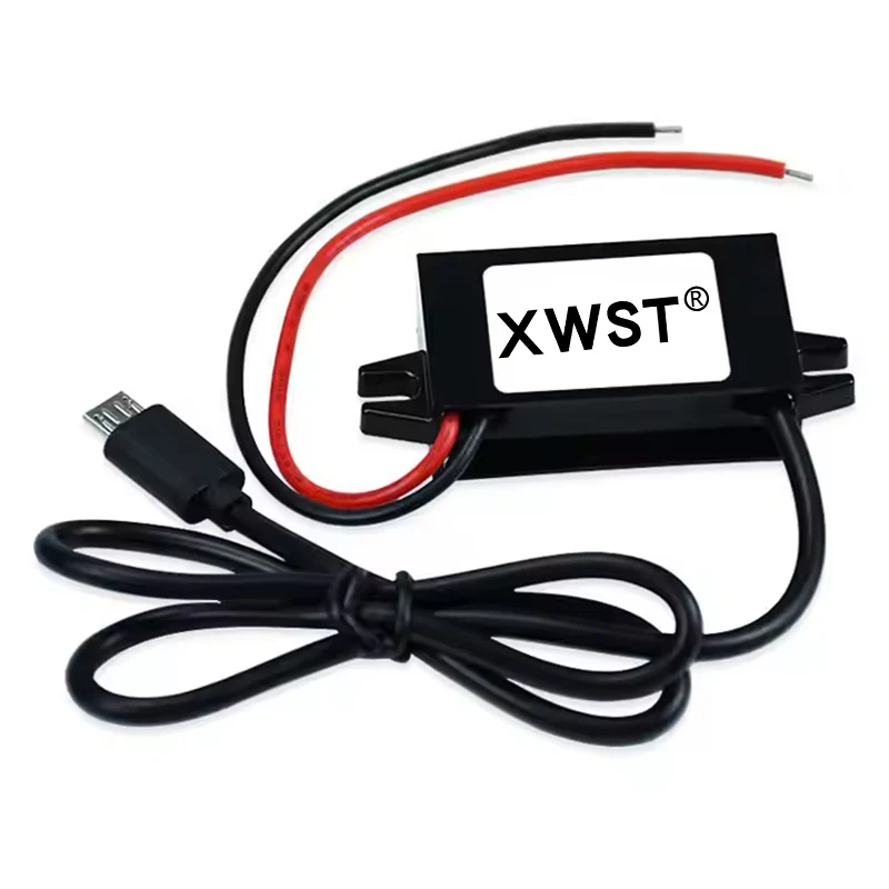 

XWST DC-DC 12V 24V to 5V 3A 15W Car DC DC Converter Type-C USB Step Down Voltage Power Supply Output Adapter