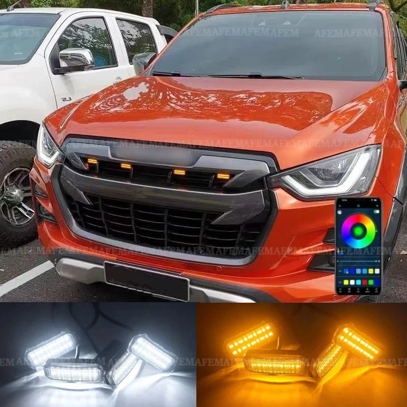 LED-Frontgrill-Licht für ISUZU D-MAX DMAX 2015-2023 Auto-Tagfahrlicht …