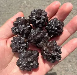 1/3pcs Natural Crystal Healing Reiki Semi-Precious Stone Egypt Carbonado Stone rough raw rock  Prophecy Stone For Meditate Heali