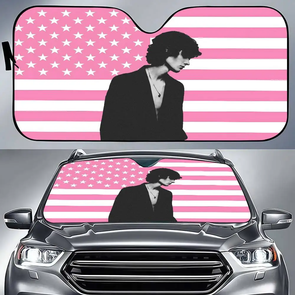 

Солнцезащитный экран для лобового стекла Singer Sombr American Pink Fla, защита от солнца для автомобиля, накидка на окно, защитный экран для автомобиля