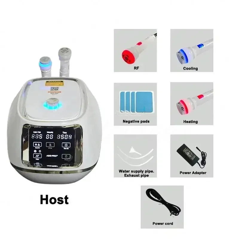 Home Use Beauty Equipment D Cool Skin Cool and Hot Electroporation Facial Machine Skin Rejuvenation Care Device