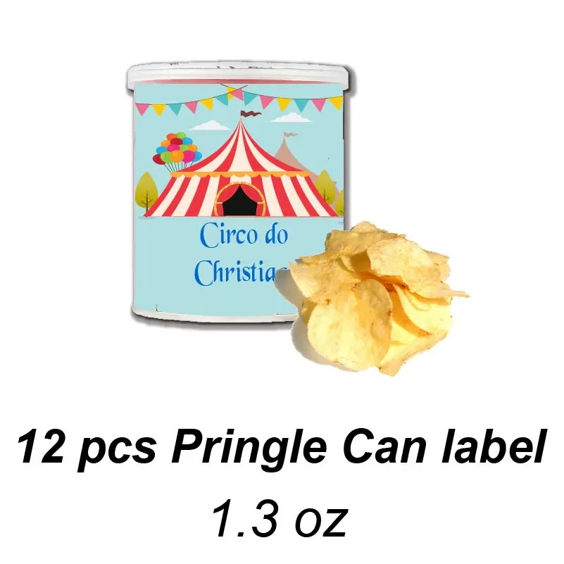 Circus Themed Stickers Labels for Water Bottle Juice Pouch Snack Bag Candy Wrapper Custom Baby Shower Birthday Party Supplier