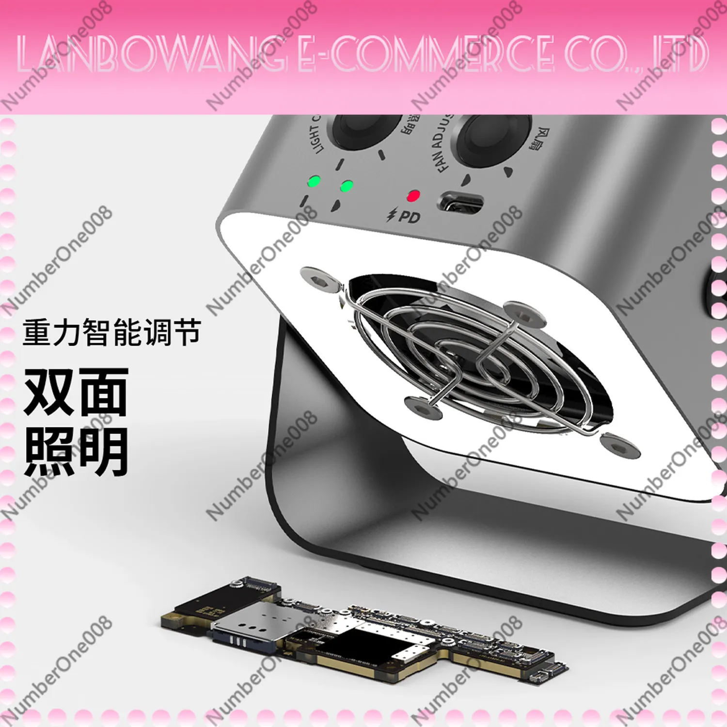 Advanced Repair 3-in-1 Tool Magnifying Lamp LED Light Fume Extractor Fan for Phone Motherboard Soldering Cooling