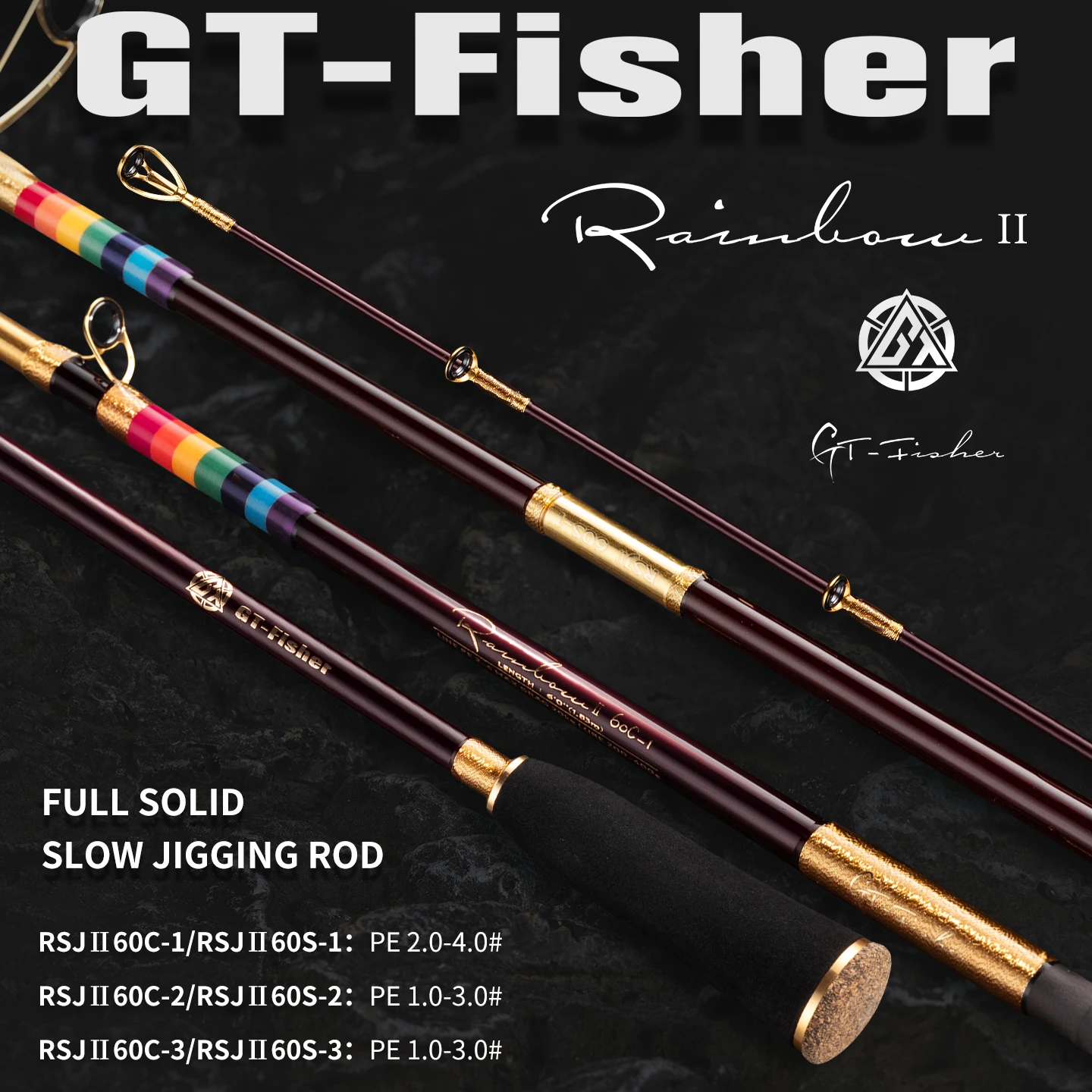 Ecooda GT-Fisher rainbow II full soild slow jigging rod