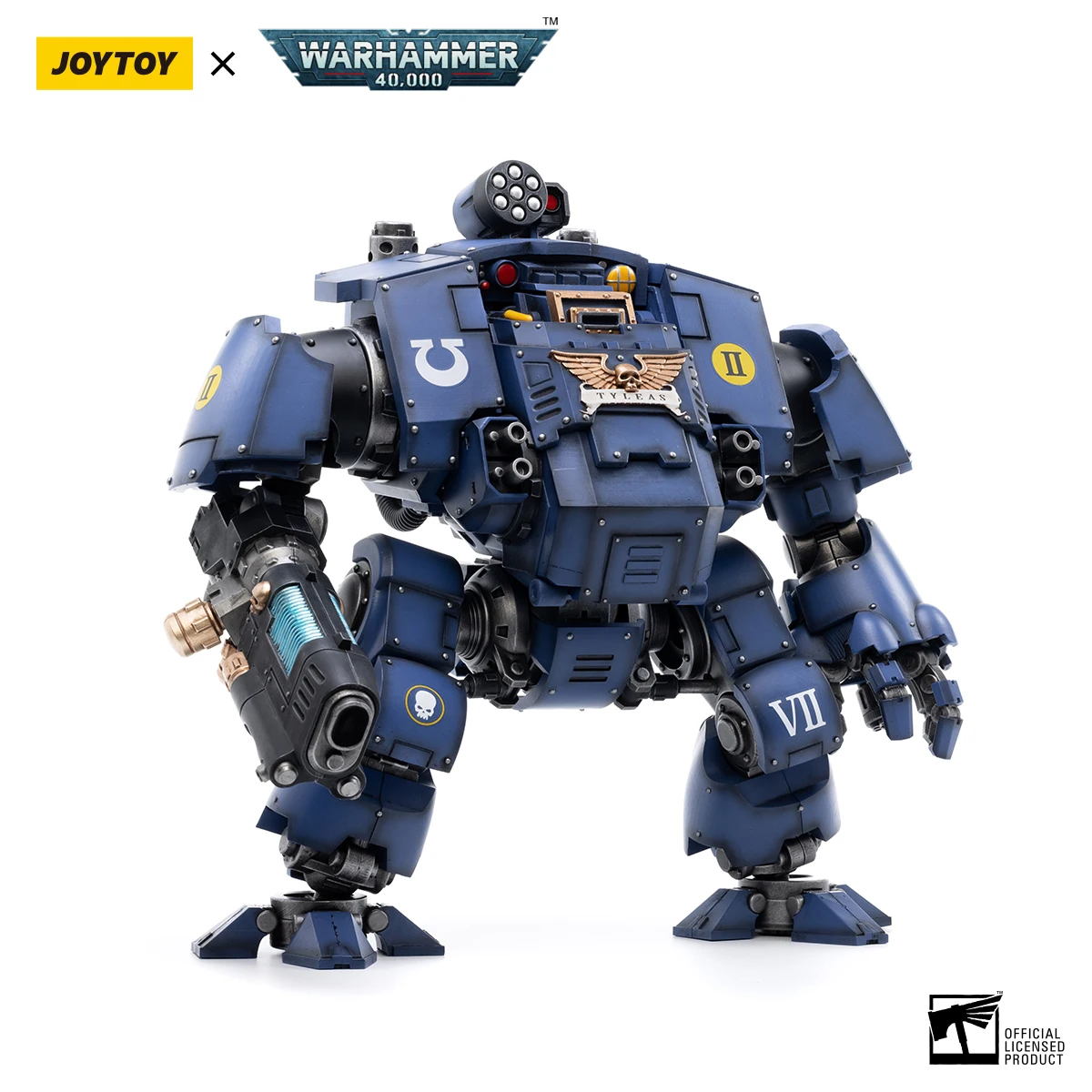 JOYTOY Warhammer 40K UItramarines Redemptor Dreadnought Brother Tyleas 1/18 Action Figure Game Character Model Collectible Toy