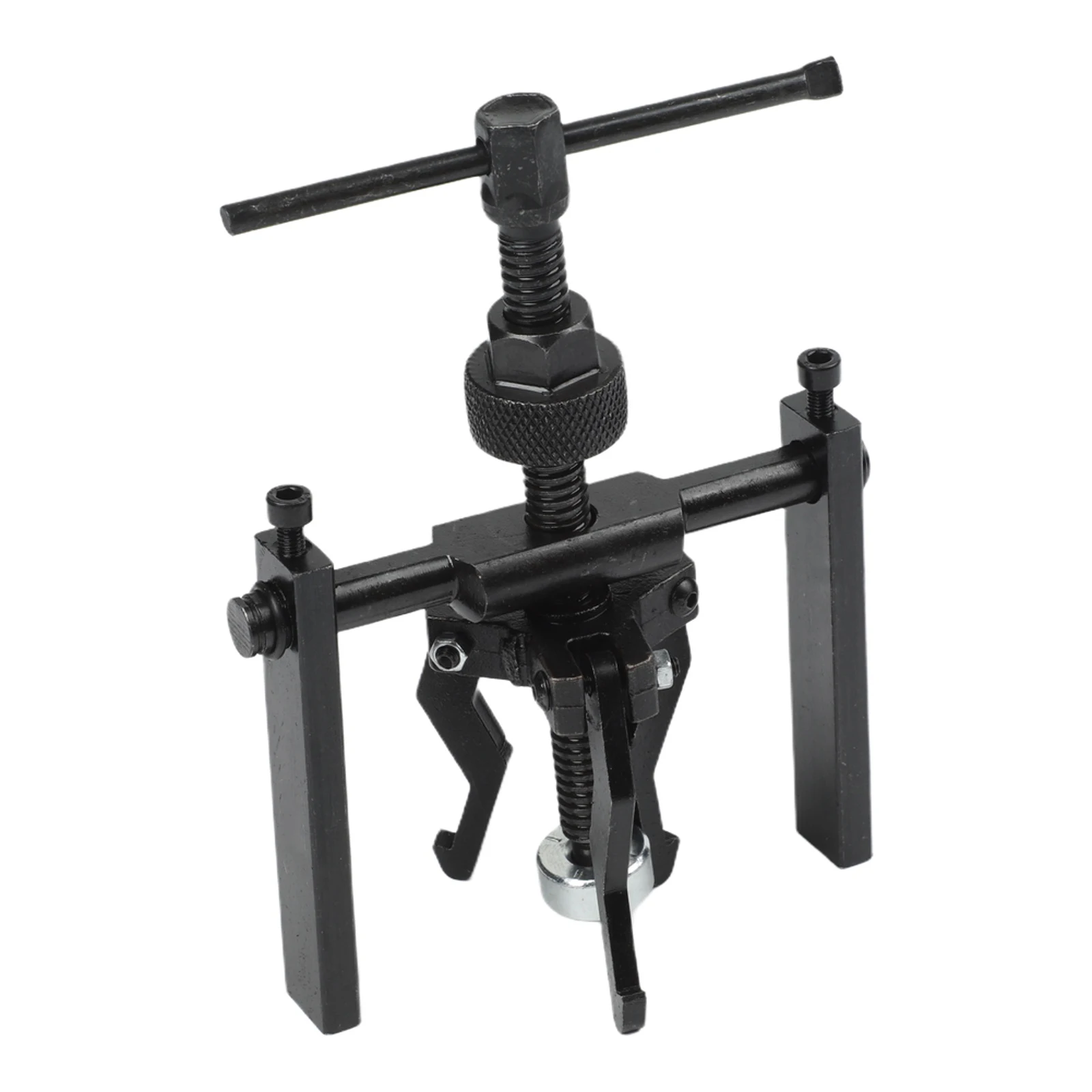 3 Jaw Bearing Puller Set for Automotive Motorcycle and Generator Bearings with Even Pressure Distribution and Reversible Jaws