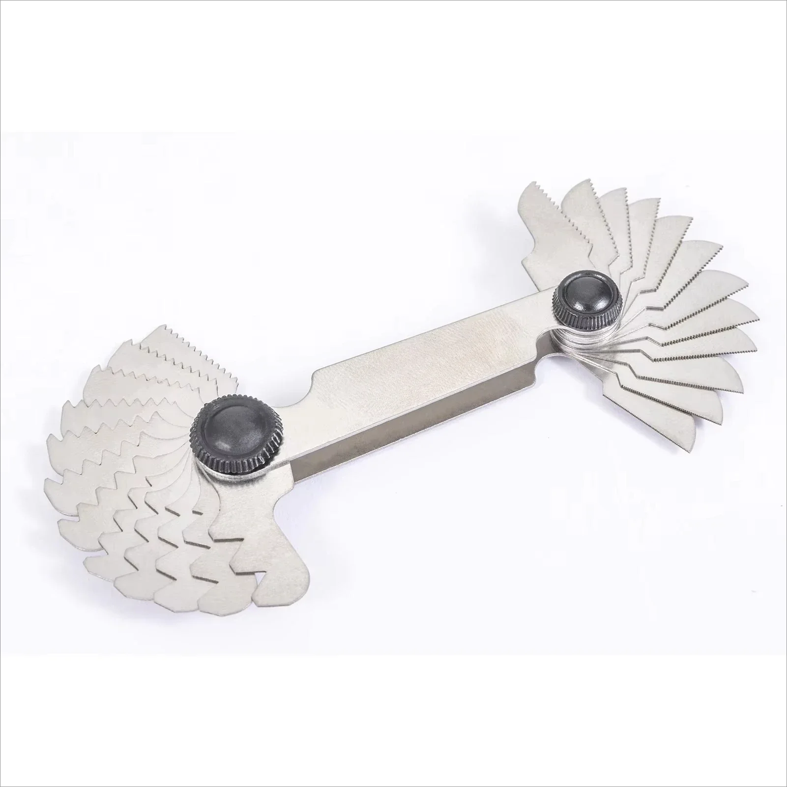 0.25-7.00mm Stainless Steel Screw Thread Pitch Cutting Gauge Tool  For Industrial Measurement