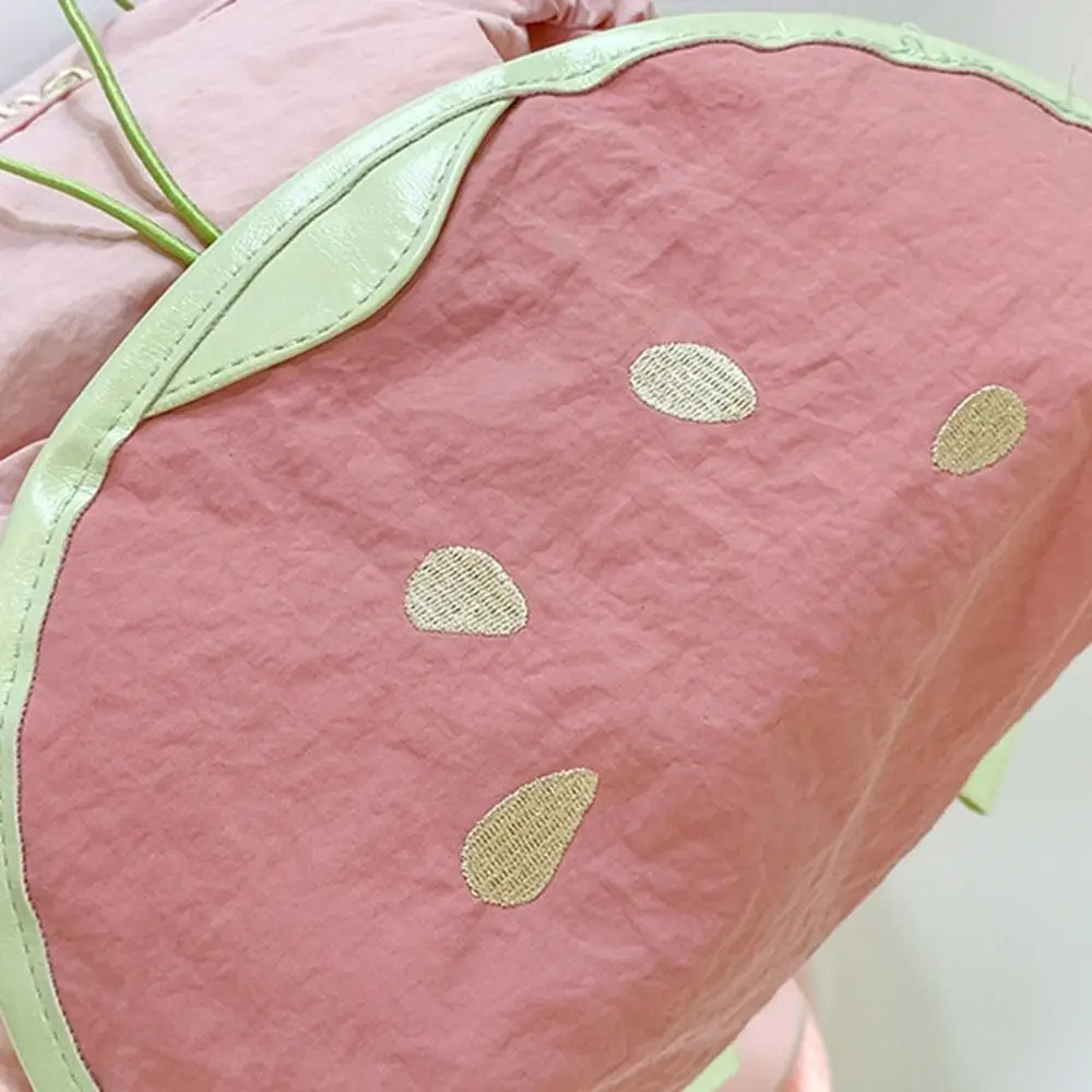 Korean Style Outdoor Drawstring Backpack Travel Waterproof Fruit Nylon Backpack Large Capacity Book Bag Hiking Shoulder Bag