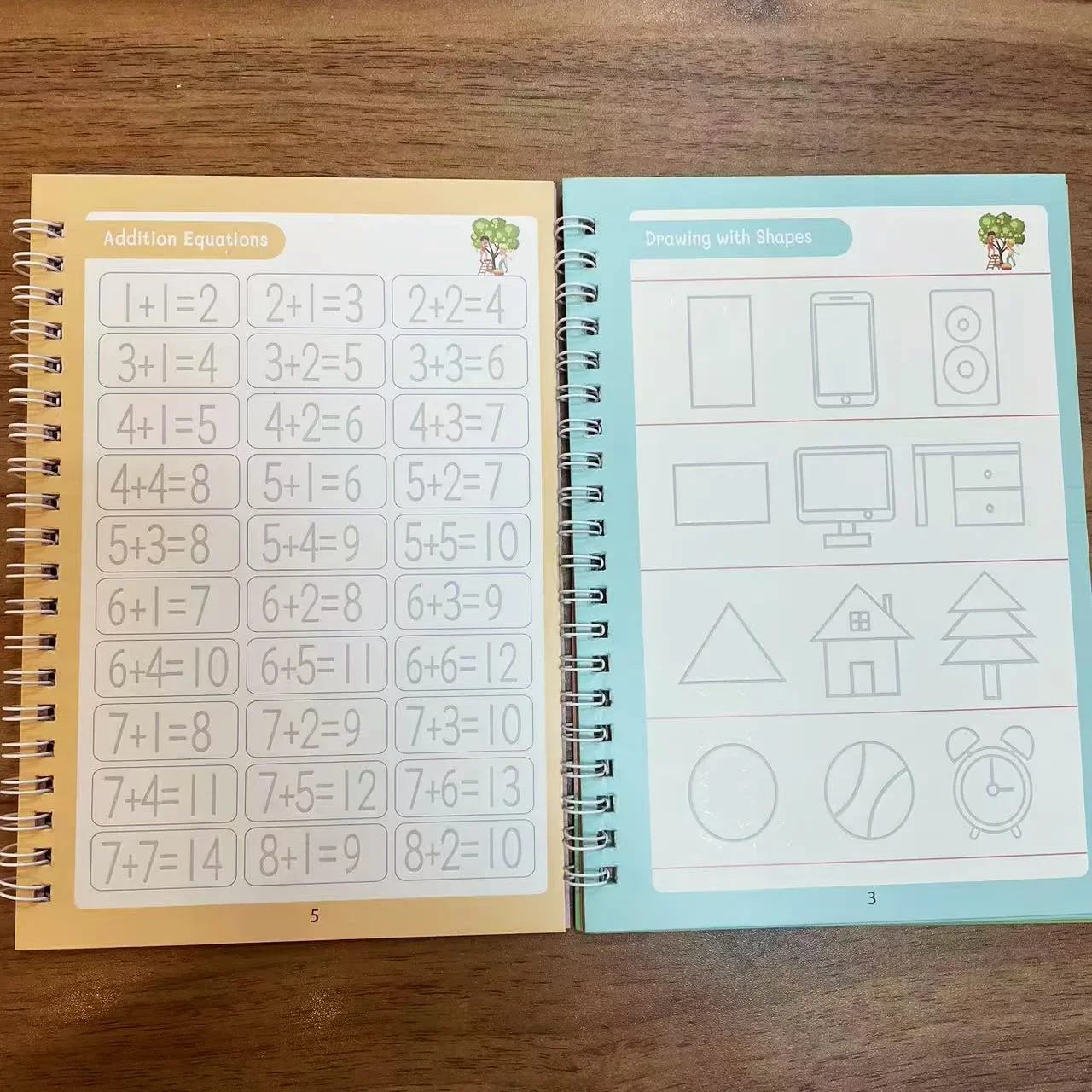 SANK Magic Writing Copybook em Inglês Caligrafia Copybook Montessori Crianças Reutilizáveis Prática de Escrita 4 Livros/Conjunto