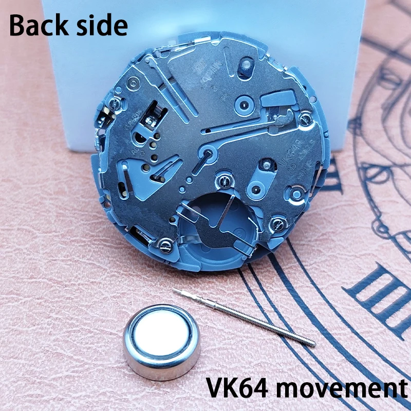 حركة كوارتز توقيت VK64 - مكونات حركة ساعة عالية الدقة مناسبة لاستبدال وإصلاح ساعات VK64