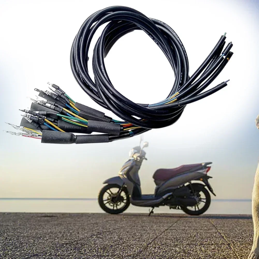 1pcs Electric Scooter Motorcycle Motor Cable 350W Black Motor Cable Wire For E-Bike 1M High Temperature Resistant Cycling Tools