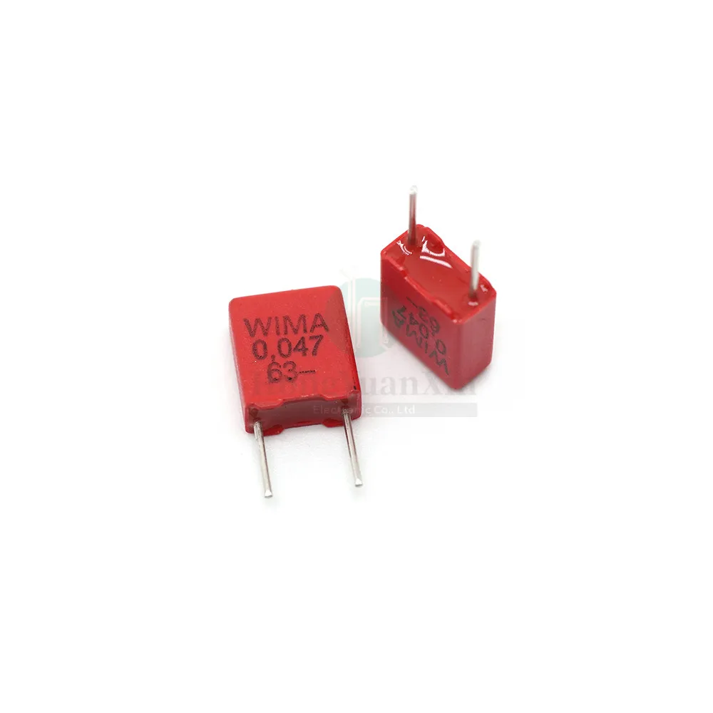 10PCS/ 473 63V 0.047UF 63V 47nF MKP2 Pin Distance 5mm Audio Capacitor