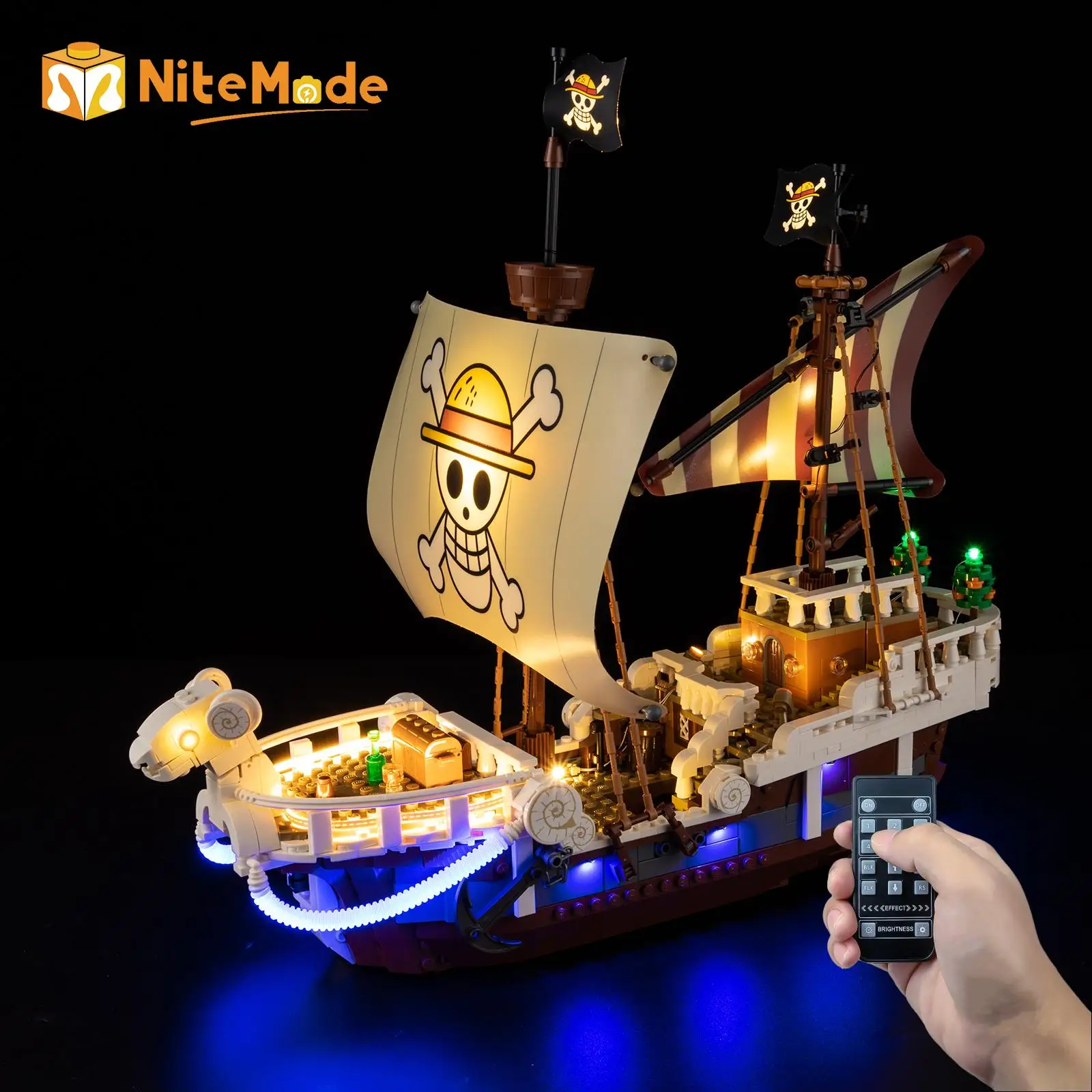 

Набор светодиодных фонарей Easylite, подходящий для Lego The Going Merry Pirate Ship 75639 (без модели)