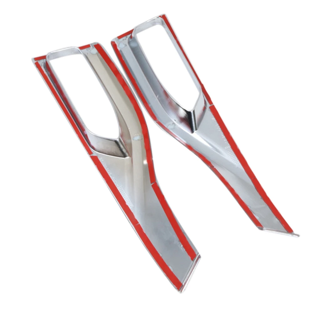 

NEW-For Nissan Leaf ZE1 2018 2019 2020 2021 2022 Chrome Front Fog Light Lamp Cover Trim Foglight Bezel Decoration Frame