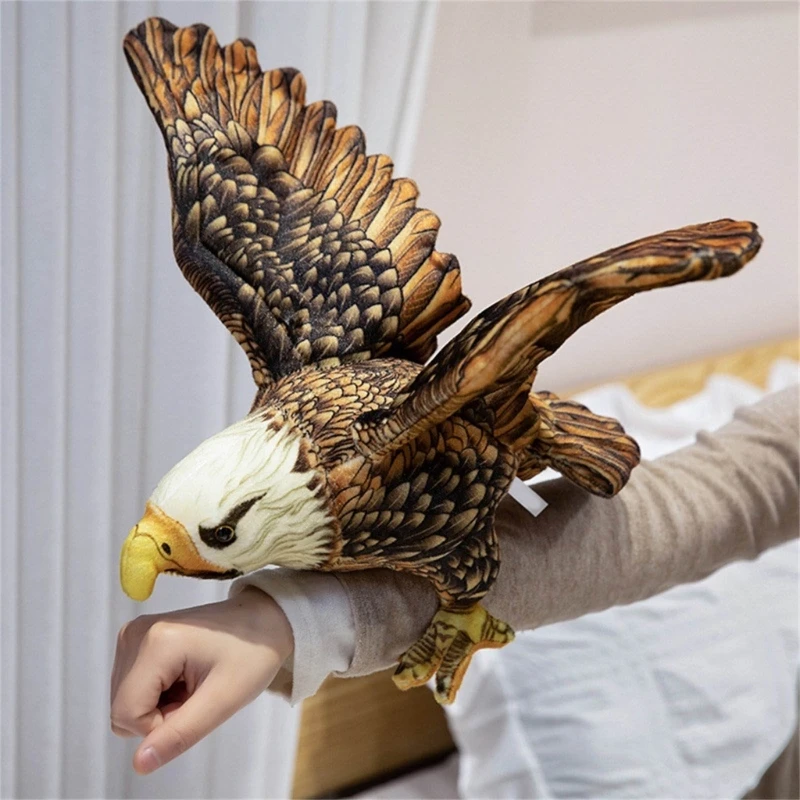 Animal dessin animé aigle, jouet en peluche taille, énorme aigle amusant, animaux en peluche D5QF