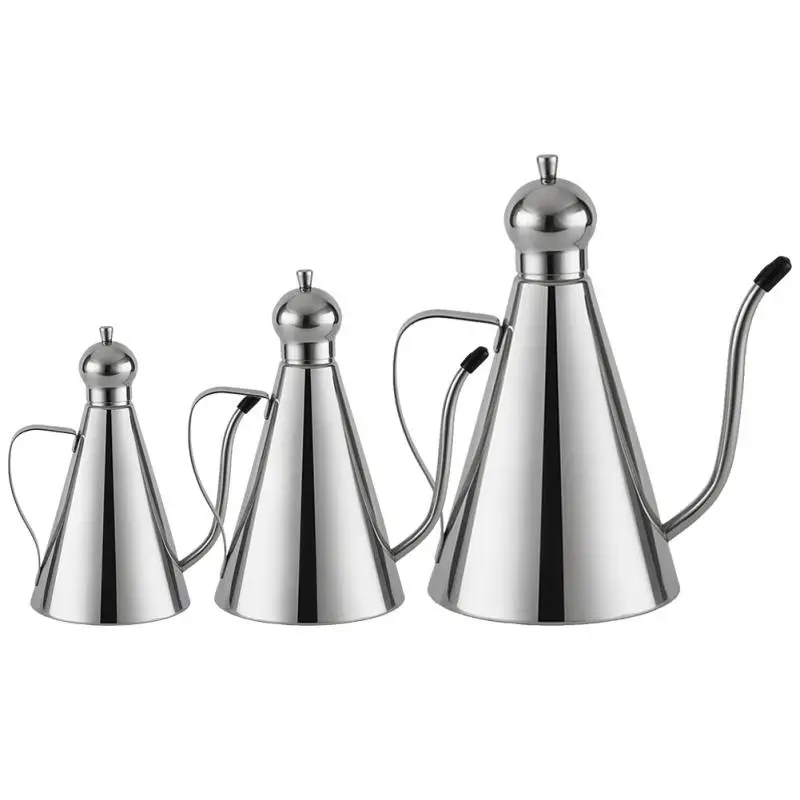 

Stainless Steel Olive Oil Bottle Vinegar Dispenser Sauce Seasoning Dispenser Condiment Storage Container Kitchen Accessories
