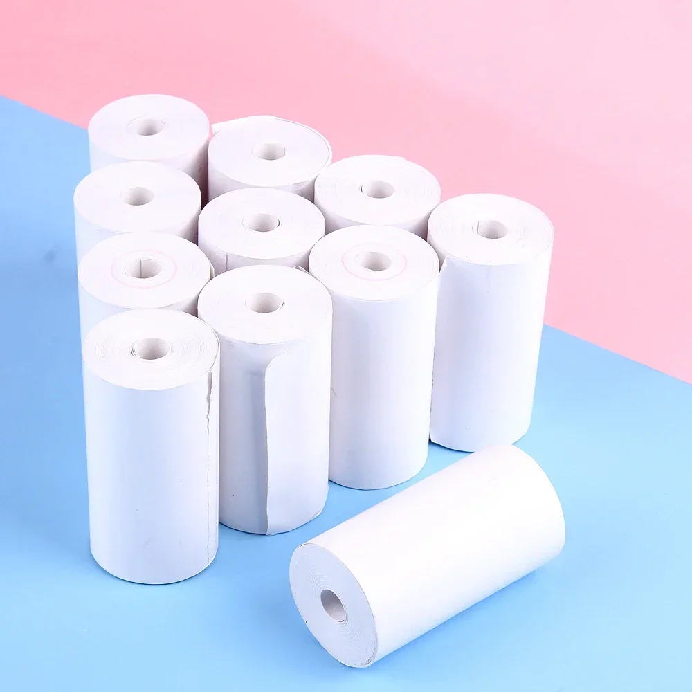 30 Rolls 57*25mm Thermal Paper White Children Camera Instant Print Kids Camera Printing Paper Replacement Accessories Parts