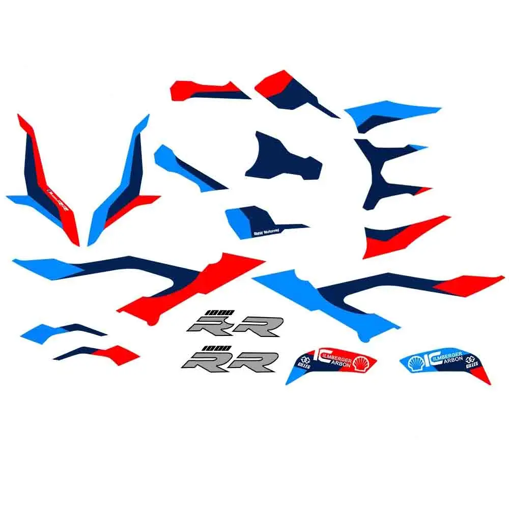For BMW M1000RR S1000RR 2019 2020 2021 2022 2023 Motorcycle Body Stickers Protector Decals