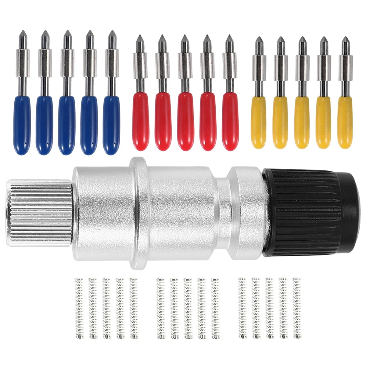 ABFKL 16Pcs 30/45/60 Degree Graphtec Cb15 Cb15U Vinyl Cutter Blade+Graphtec Cb15 Cb15U Blade Holder