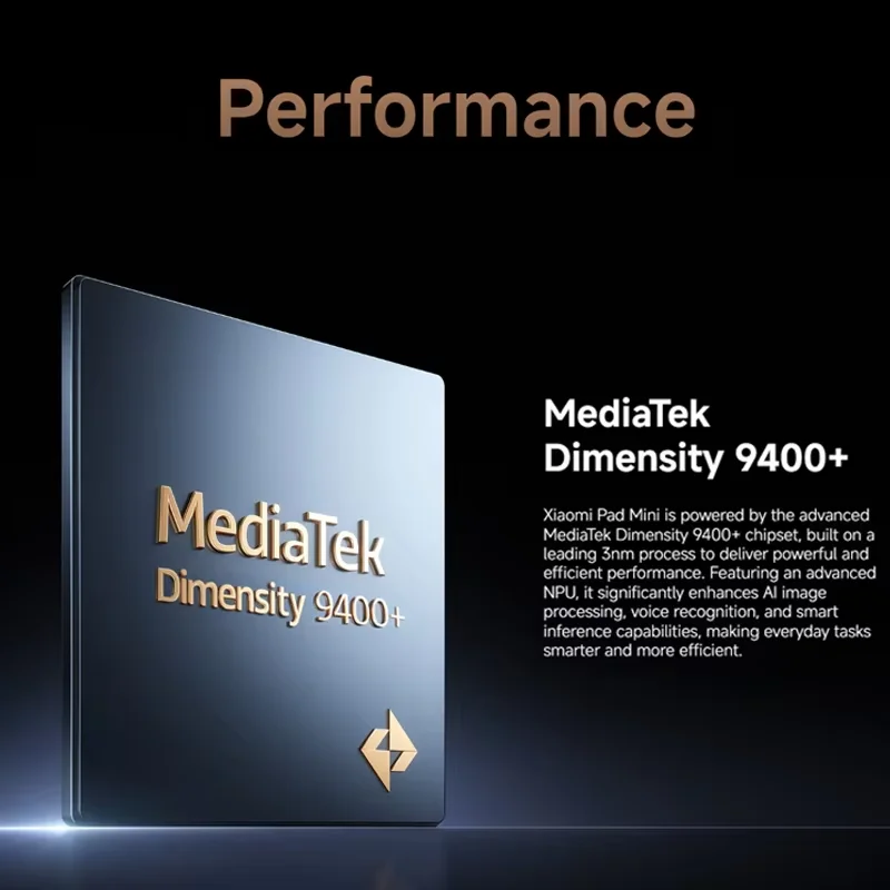الإصدار العالمي من جهاز Xiaomi Pad Mini Tablet MediaTek Dimensity 9400+ معالج 8.8 بوصة 3K 165 هرتز عرض 7500 مللي أمبير بطارية كبيرة 67 وات HyperCharge Xiaomi Tablet