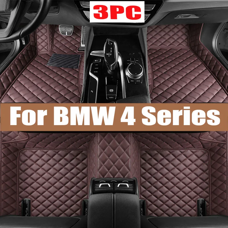 

Car Floor Mats For BMW 4 Series G26 Gran Coupe Four Doors 2022 Custom Foot Pads Automobile Carpet Cover Interior Accessories