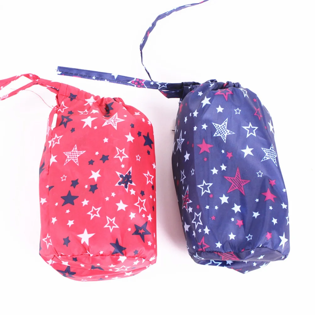 

Hooded Backpack Rain Ponchos Roll Up Storage Bag Lightweight Full Long Cloak Keeps Books Dry