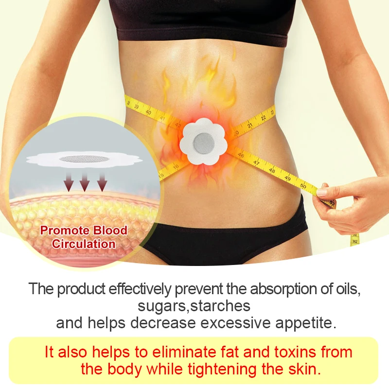 8Pcs=1Bag Slimming Patch Detox Weight Loss Sticker Navel Stick Herbal Medicine Slim Fat Burning Thin Body Belly Fat Burner W012 view 2