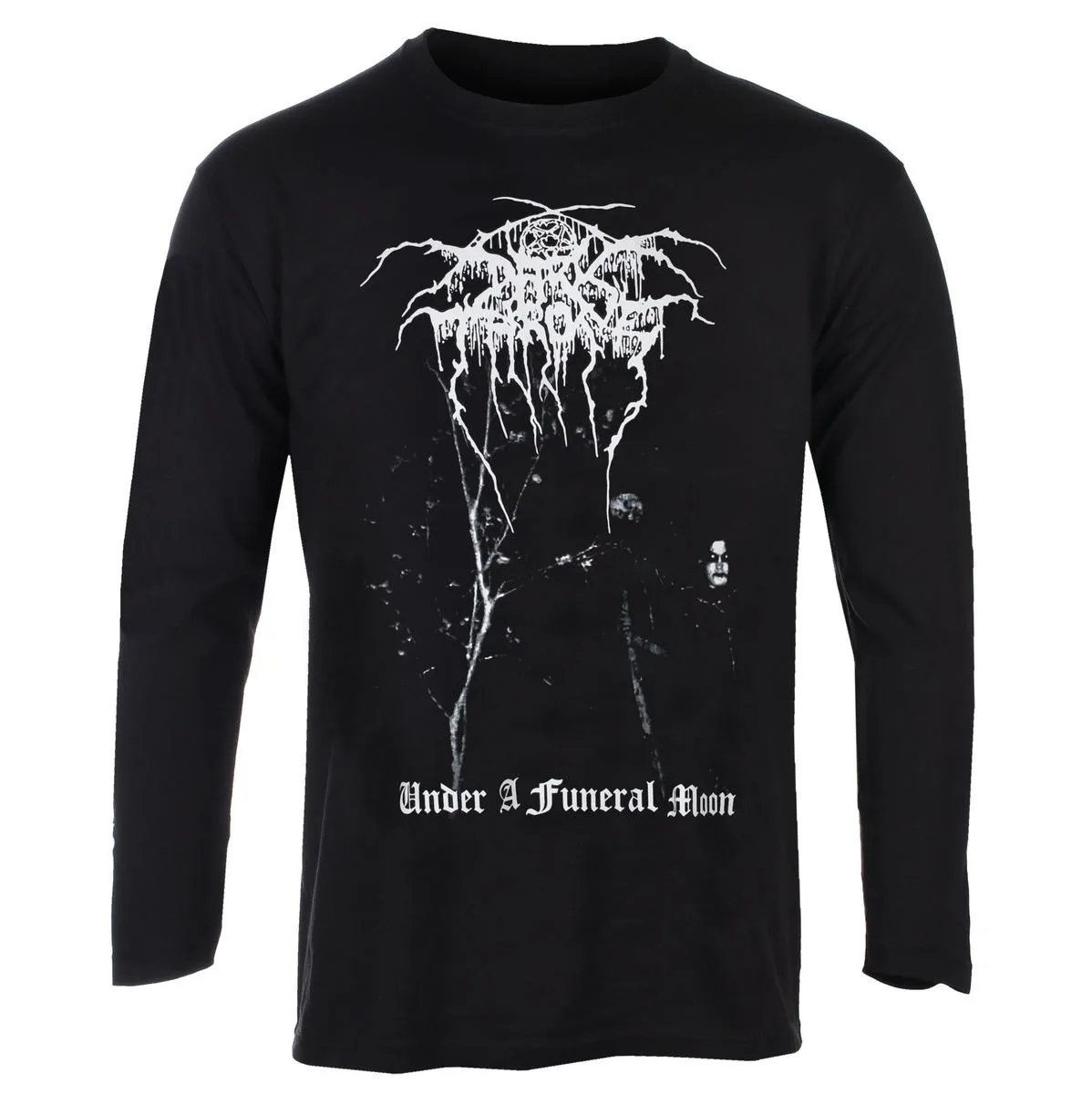 DARKTHRONE تحت قمر مضحك كم طويل تي شيرت الرجال النساء البلوز هوديي ريترو الفرقة Y2k البلوفرات العلامة التجارية بلايز الرجال الملابس