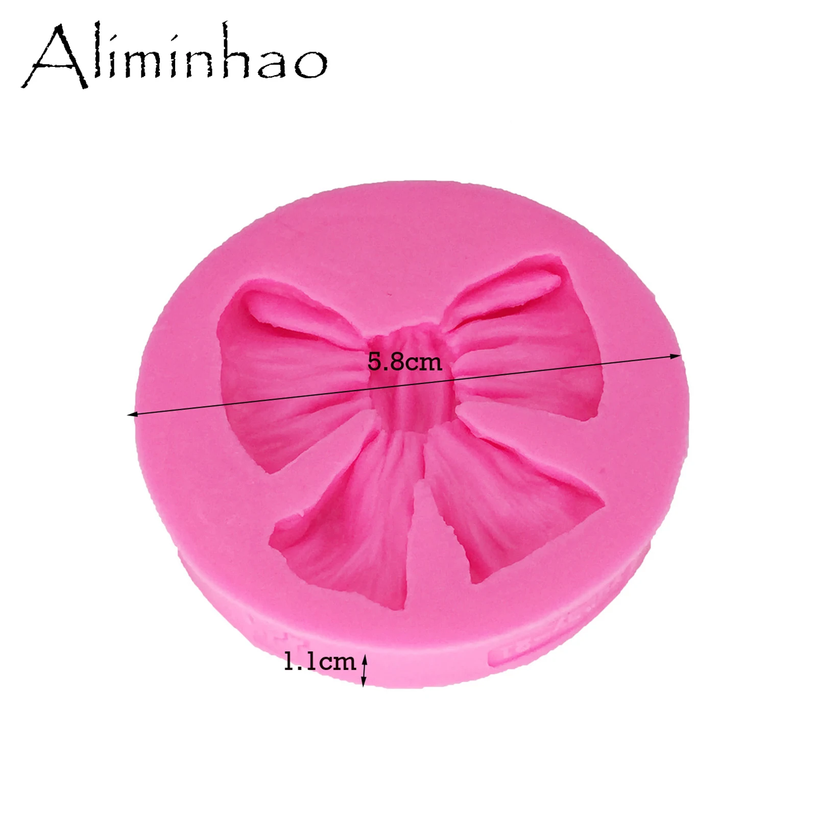 B0182 1pc Fondant Cake Tool Mini Bow Crown Silicone Molds Chocolate Polymer Clay Mold