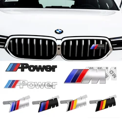 Car Front Grille Badge Emblem Rear Trunk Sticker For BMW M Power E34 E36 E60 E90 E46 E39 E70 F10 F20 F30 X5 X6 M3 M5 M6 F01 F02